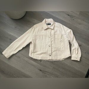 Zara tan denim jacket